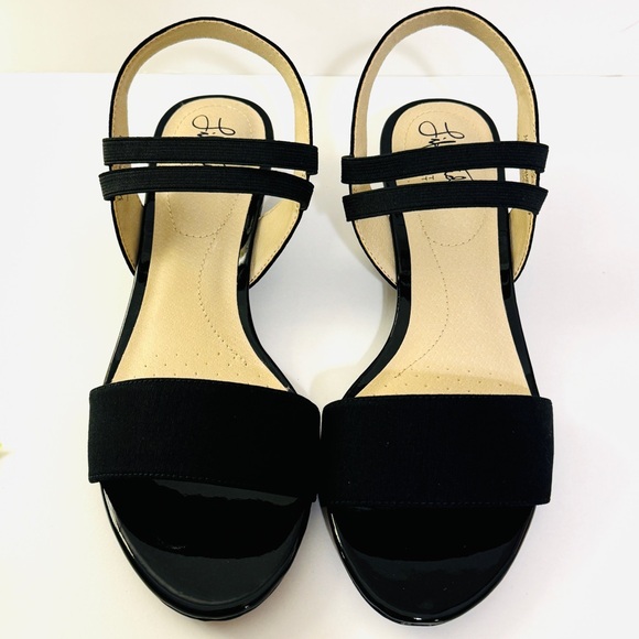 LifeStride Wedge Gorgeous Black Sandals Sz 7.5 NWT - Picture 7 of 11